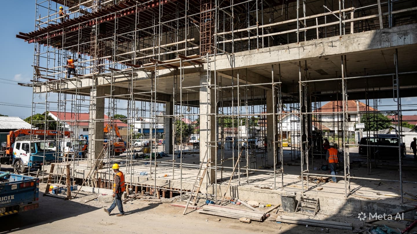 Fatal Fall in Galle: Construction Worker Dies After Plunging from Height at Building Project Fatal Fall in Galle: Construction Worker Dies After Plunging from Height at Building Project