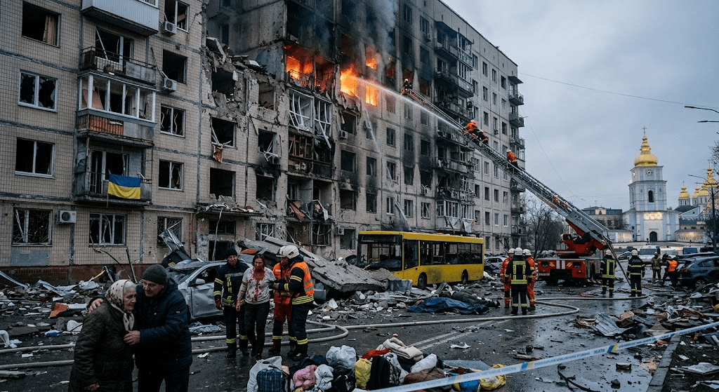 Blood and Iron: Russian Strikes Kill 11 as Ukraine Braces for Pivotal NATO Summit Blood and Iron: Russian Strikes Kill 11 as Ukraine Braces for Pivotal NATO Summit