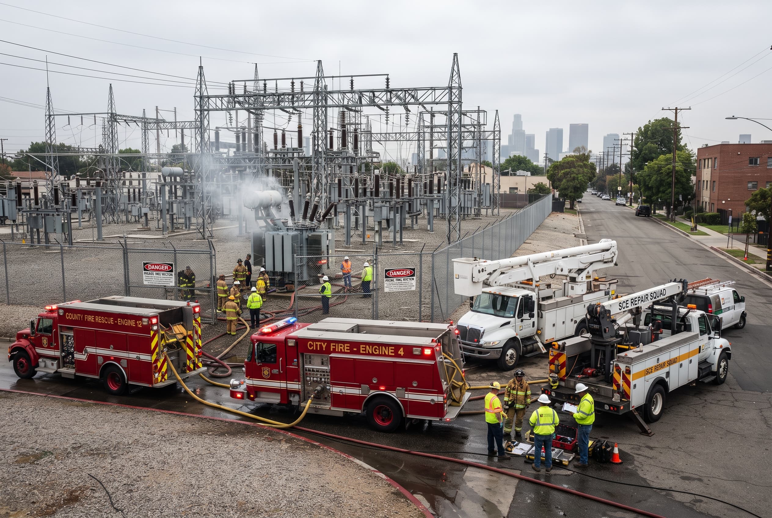 Substation Explosion in New Delhi: Industrial Blast Kills Maintenance Worker and Injures Two Substation Explosion in New Delhi: Industrial Blast Kills Maintenance Worker and Injures Two