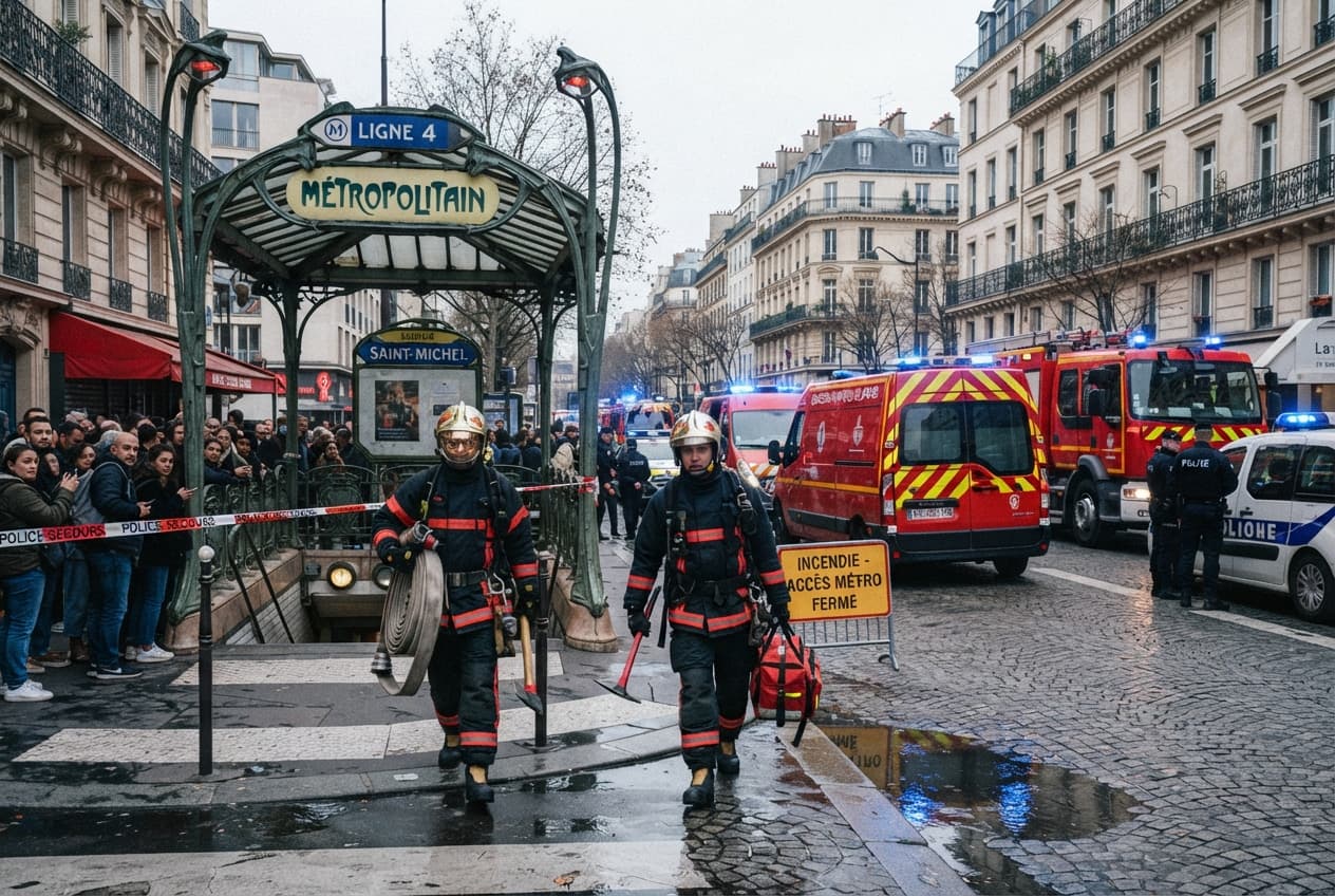 Metro Tunnel Fire: Electrical Short Circuit Triggers Heavy Smoke And Line Suspensions Across Paris Metro Tunnel Fire: Electrical Short Circuit Triggers Heavy Smoke And Line Suspensions Across Paris
