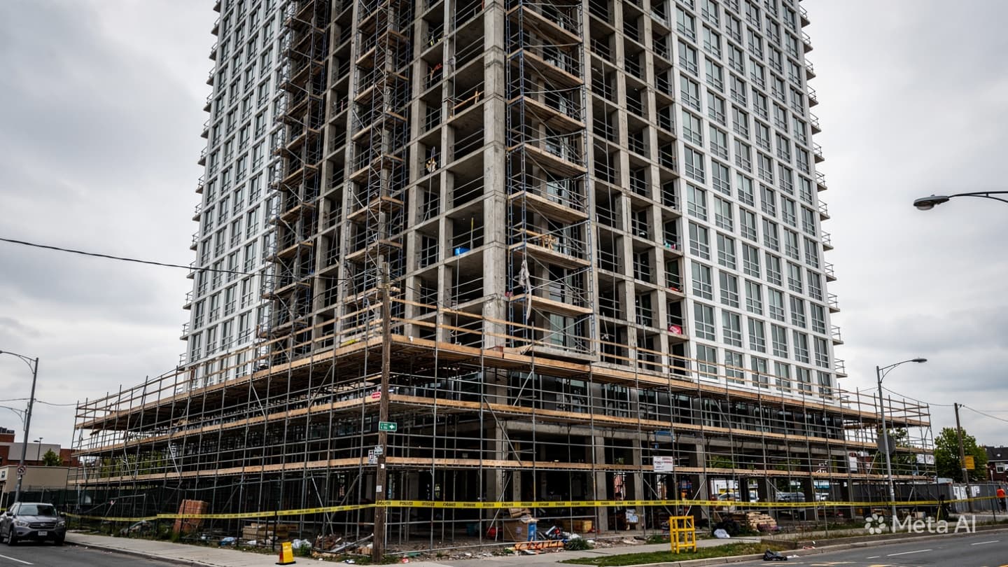Osaka Construction Accident: One Worker Killed After Falling From Building Site In Business District Osaka Construction Accident: One Worker Killed After Falling From Building Site In Business District