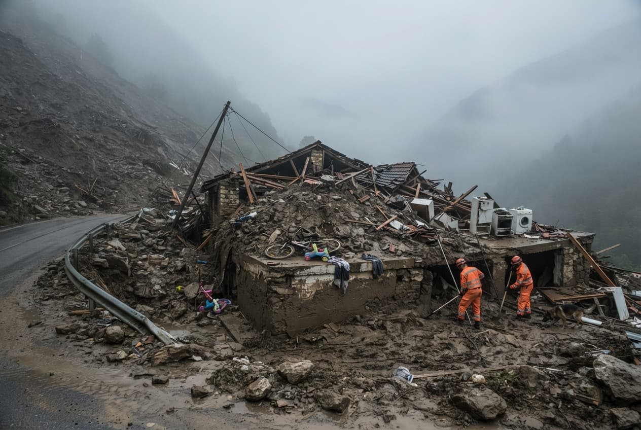 Lao Cai Weather Disaster: Severe Mudslide Collapses Roadside Home in Sa Pa and Kills Three Lao Cai Weather Disaster: Severe Mudslide Collapses Roadside Home in Sa Pa and Kills Three