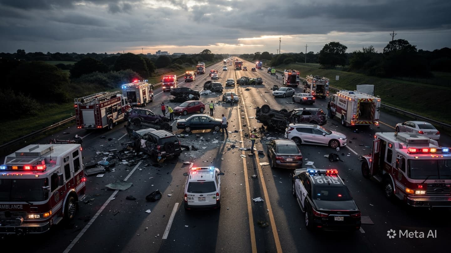 Highway Tragedy in Mexico: Two People Dead Following Multi-Vehicle Pileup on Puebla Roadway Today Highway Tragedy in Mexico: Two People Dead Following Multi-Vehicle Pileup on Puebla Roadway Today