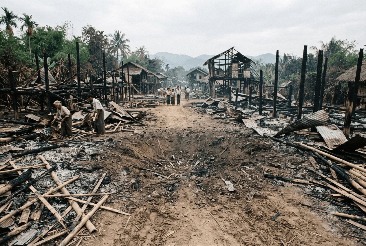 Magway Region Tragedy: Indiscriminate Artillery Shelling Leaves Four Civilians Dead in Rural Myanmar Today Magway Region Tragedy: Indiscriminate Artillery Shelling Leaves Four Civilians Dead in Rural Myanmar Today