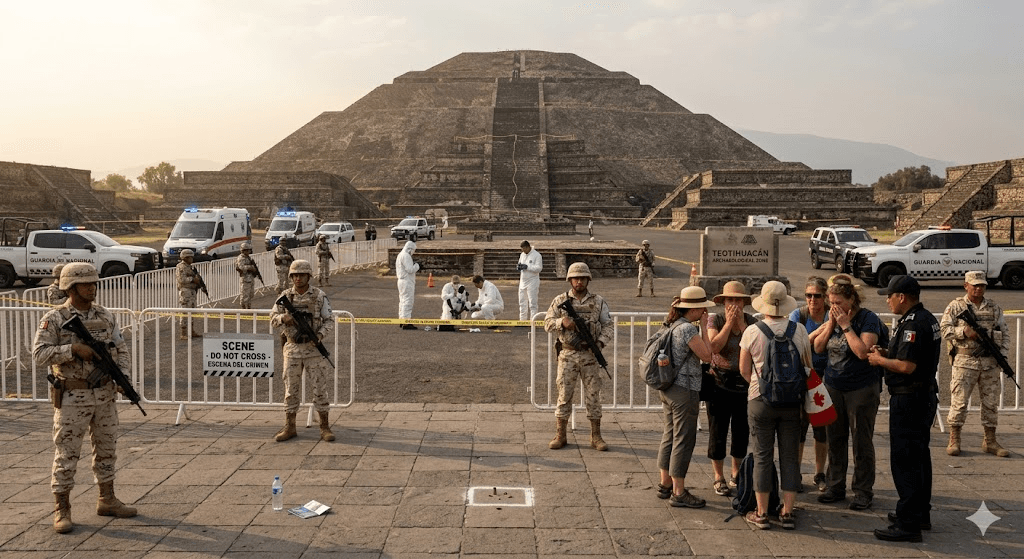 Terror at Teotihuacan: Canadian Tourist Killed and 13 Injured in Rare Pyramid Shooting Terror at Teotihuacan: Canadian Tourist Killed and 13 Injured in Rare Pyramid Shooting