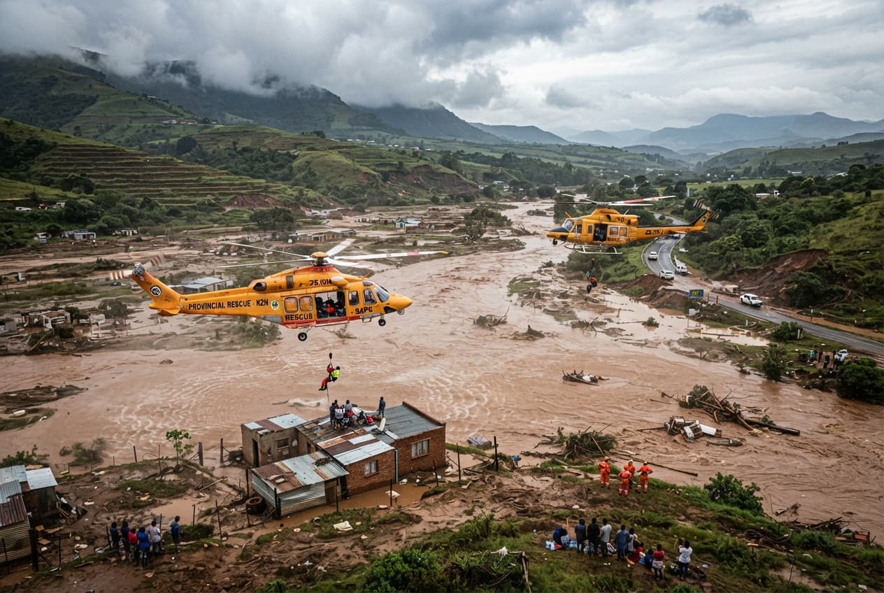 Two Drown in South African Flash Flood: Camping Group Overwhelmed by Rising River Two Drown in South African Flash Flood: Camping Group Overwhelmed by Rising River