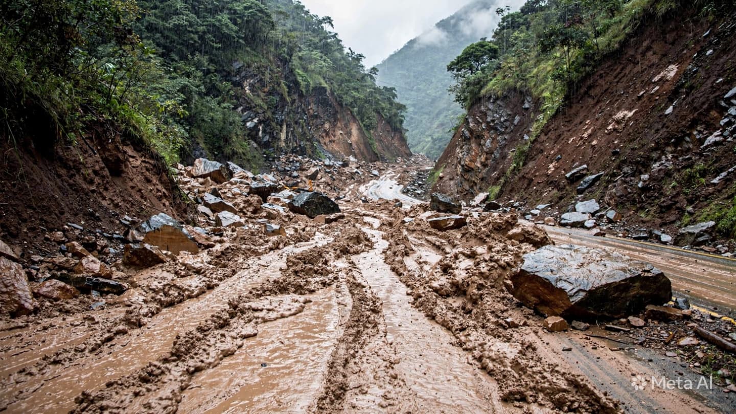 Highland Highway Disaster: One Driver Killed As Massive Landslide Buries Mountain Road In Venezuela Highland Highway Disaster: One Driver Killed As Massive Landslide Buries Mountain Road In Venezuela
