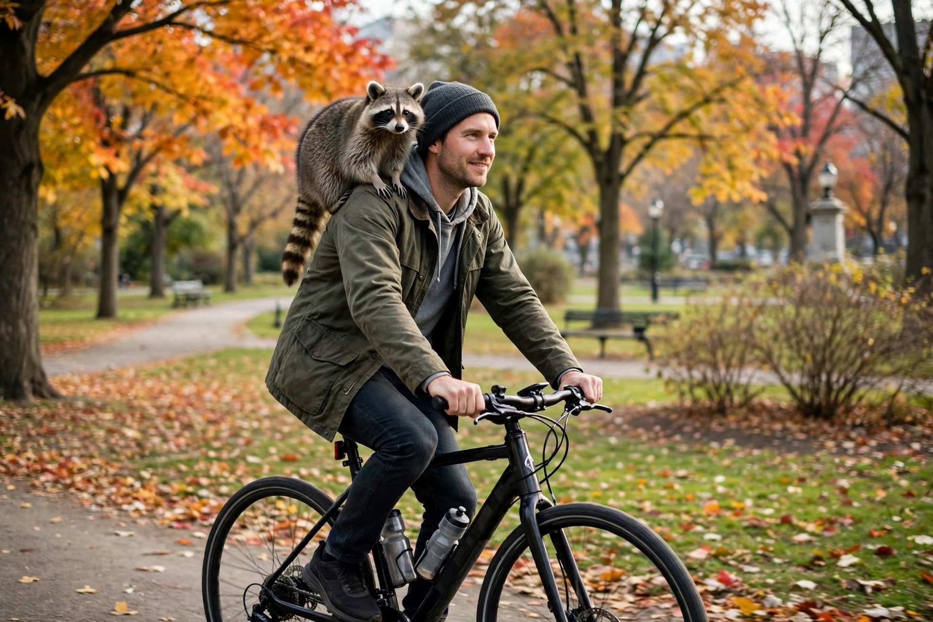 He Saved a Raccoon, and Now They Are Both Running He Saved a Raccoon, and Now They Are Both Running