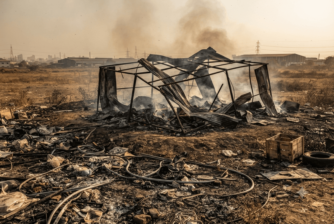 Factory Blast Horror: Nine Killed and Six Injured in Ahmedabad Illegal Firecracker Unit Today Factory Blast Horror: Nine Killed and Six Injured in Ahmedabad Illegal Firecracker Unit Today