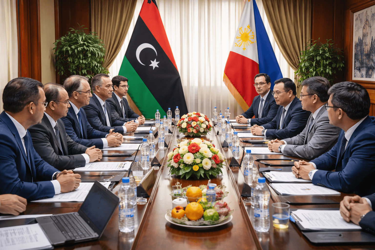 Libya and Philippines Explore Economic Cooperation and Labor Regulation in Benghazi Libya and Philippines Explore Economic Cooperation and Labor Regulation in Benghazi