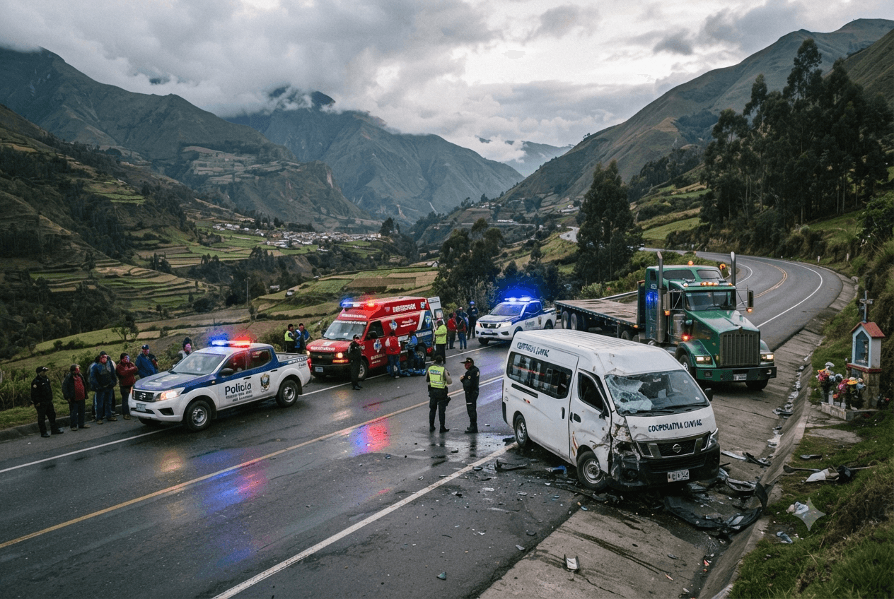 Pan-American Highway Disaster: Passenger Van Collides with Semi-Truck, Killing Seven People Pan-American Highway Disaster: Passenger Van Collides with Semi-Truck, Killing Seven People