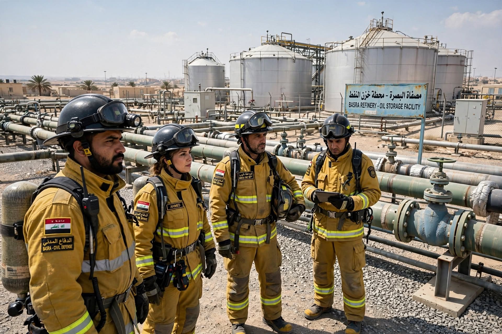 Industrial Incident In Basra: Oil Ministry Confirms Pipeline Leak And Flash Fire Injured Three Industrial Incident In Basra: Oil Ministry Confirms Pipeline Leak And Flash Fire Injured Three