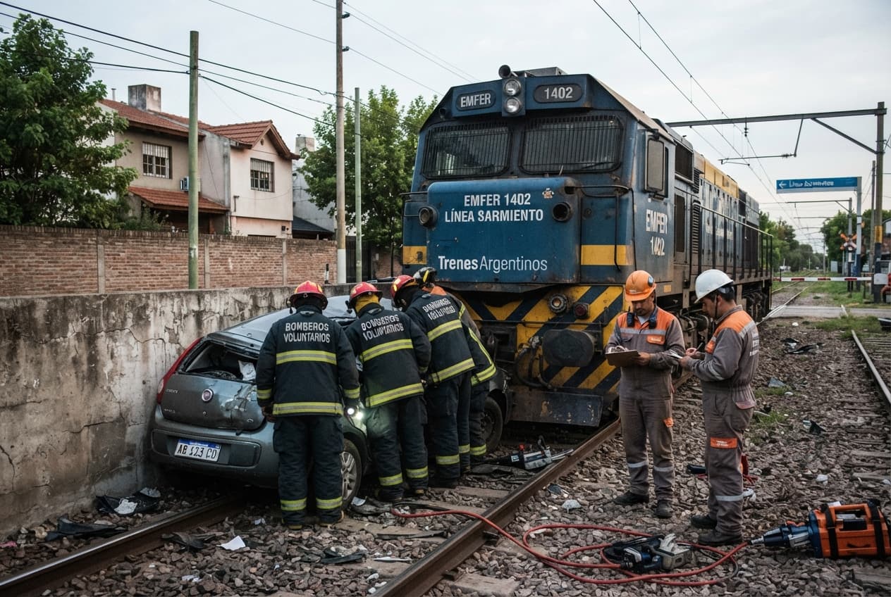 Railway Crossing Collision: Two Dead After Train And Automobile Crash At Unsecured Buenos Aires Crossing Railway Crossing Collision: Two Dead After Train And Automobile Crash At Unsecured Buenos Aires Crossing