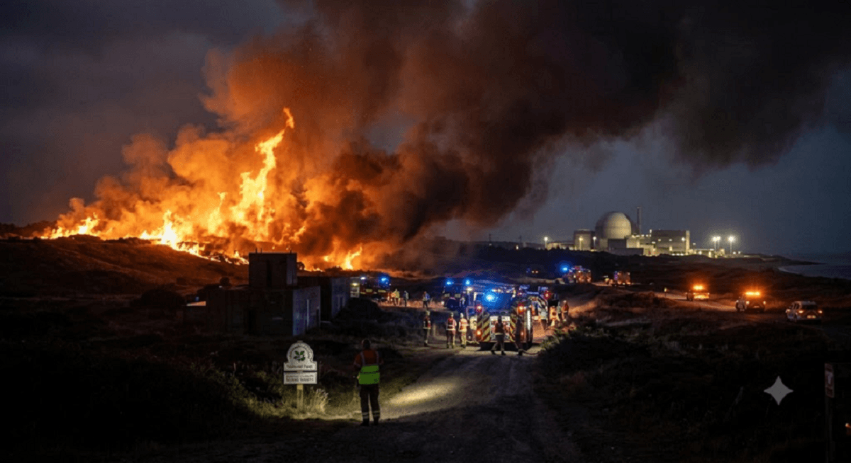 Tinderbox Coast: Major Incident Declared as Huge Wildfire Nears Suffolk Nuclear Plant Tinderbox Coast: Major Incident Declared as Huge Wildfire Nears Suffolk Nuclear Plant