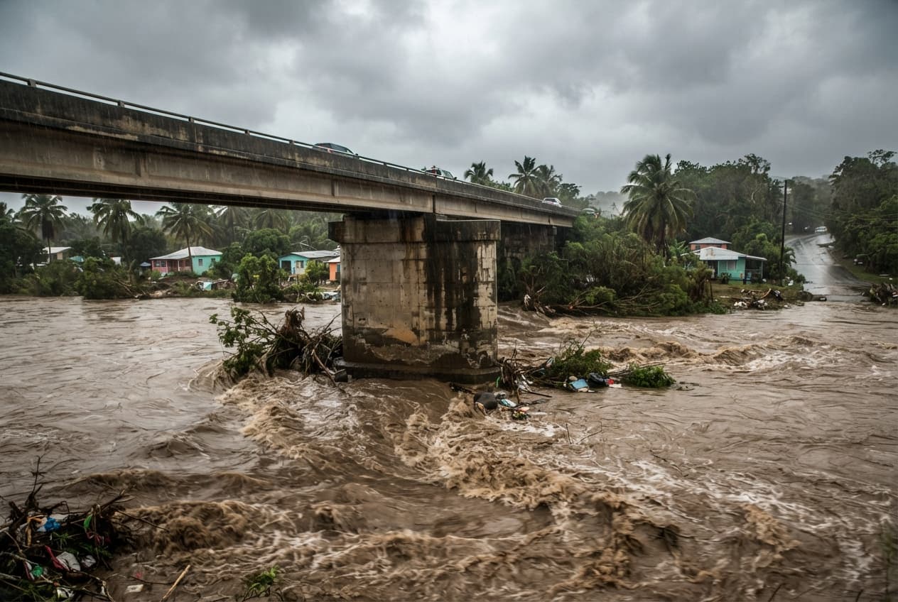Dominican Republic Downpours: Heavy Rains And River Swells Sweep Away Small Vehicle, Leaving Three Dead Dominican Republic Downpours: Heavy Rains And River Swells Sweep Away Small Vehicle, Leaving Three Dead