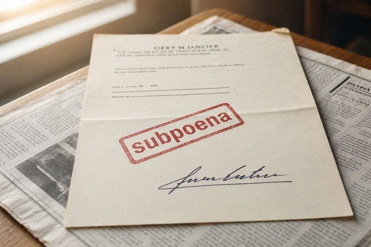 Subpoenas and Secrets: The Clash Over Air Force One Reporting Subpoenas and Secrets: The Clash Over Air Force One Reporting