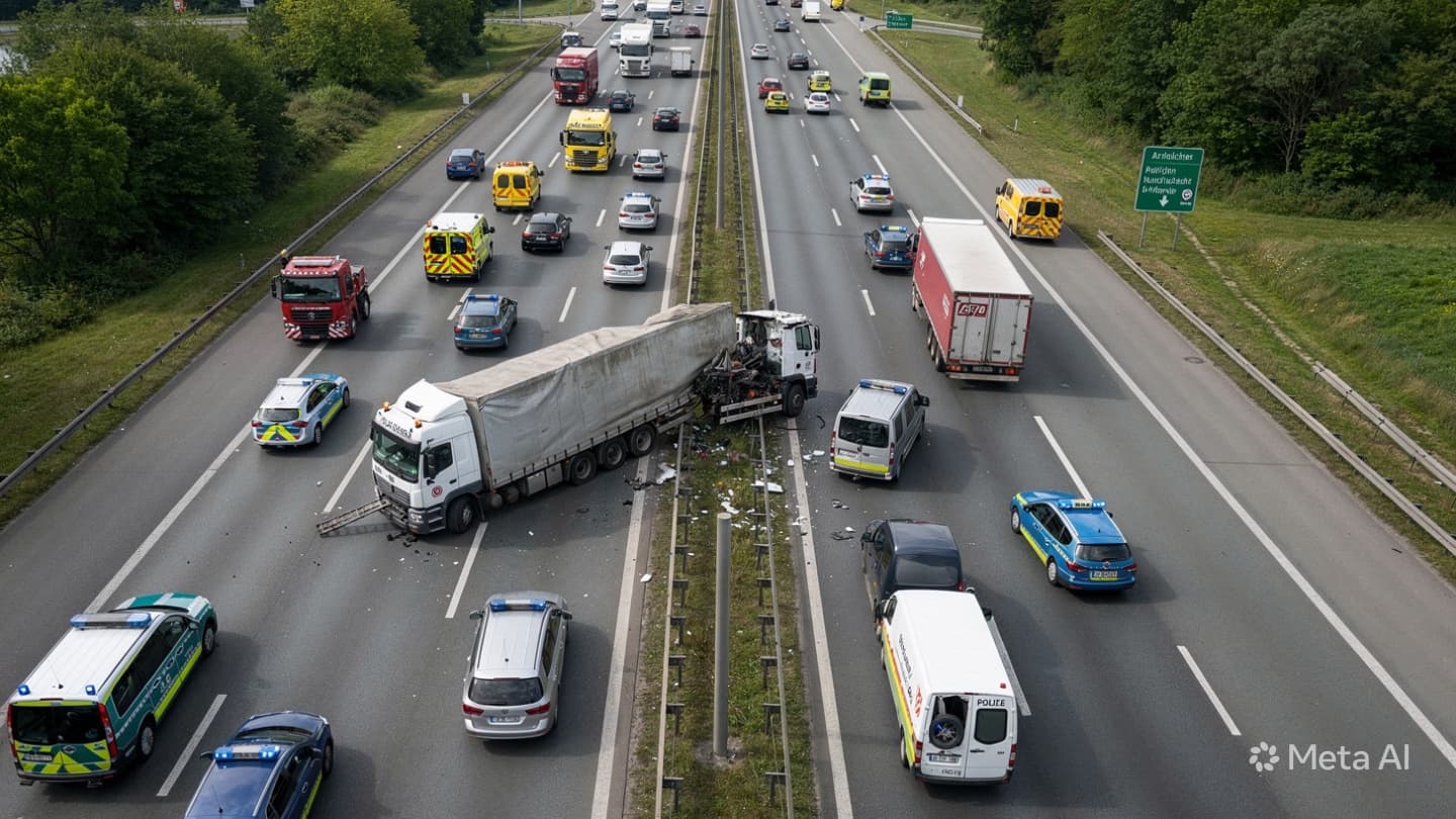 Fatal Autobahn Crash: Truck Driver Killed In Multi-Vehicle Collision Near Major German Transit Hub Fatal Autobahn Crash: Truck Driver Killed In Multi-Vehicle Collision Near Major German Transit Hub