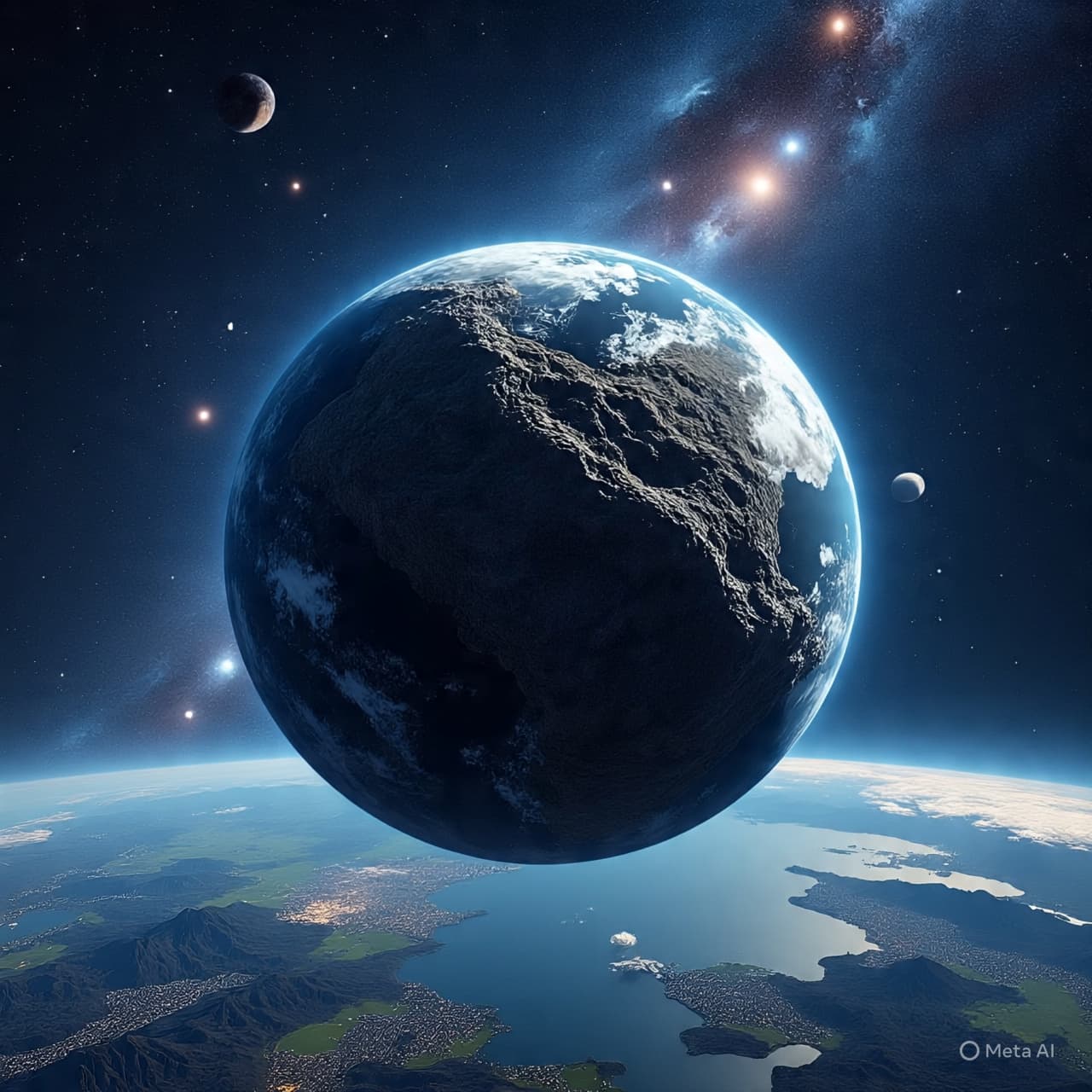 When Earth quietly reshapes a passing stone in the sky When Earth quietly reshapes a passing stone in the sky