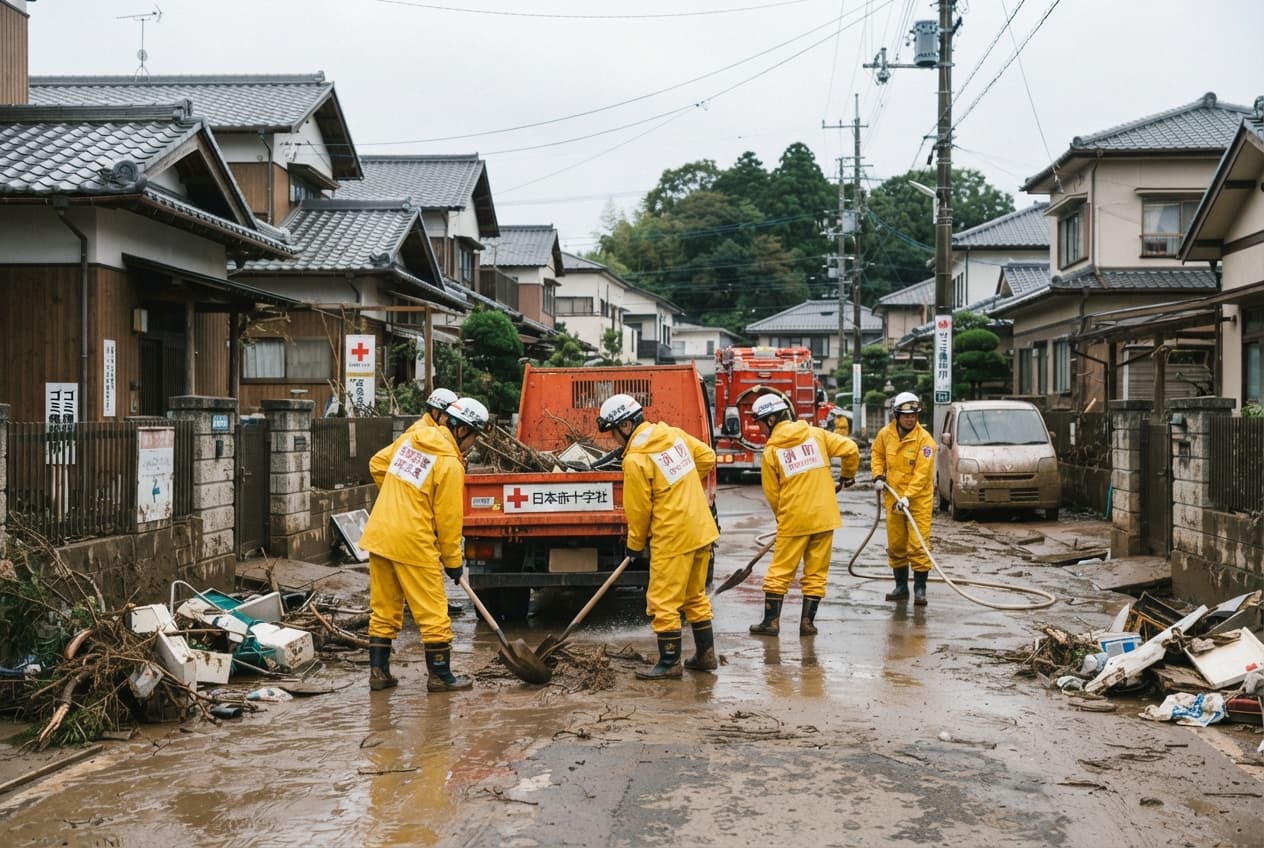 Japan Storm Cleanup Underway, Typhoon Dujuan Leaves Fatalities and Widespread Flooding Across Kanto Region Japan Storm Cleanup Underway, Typhoon Dujuan Leaves Fatalities and Widespread Flooding Across Kanto Region