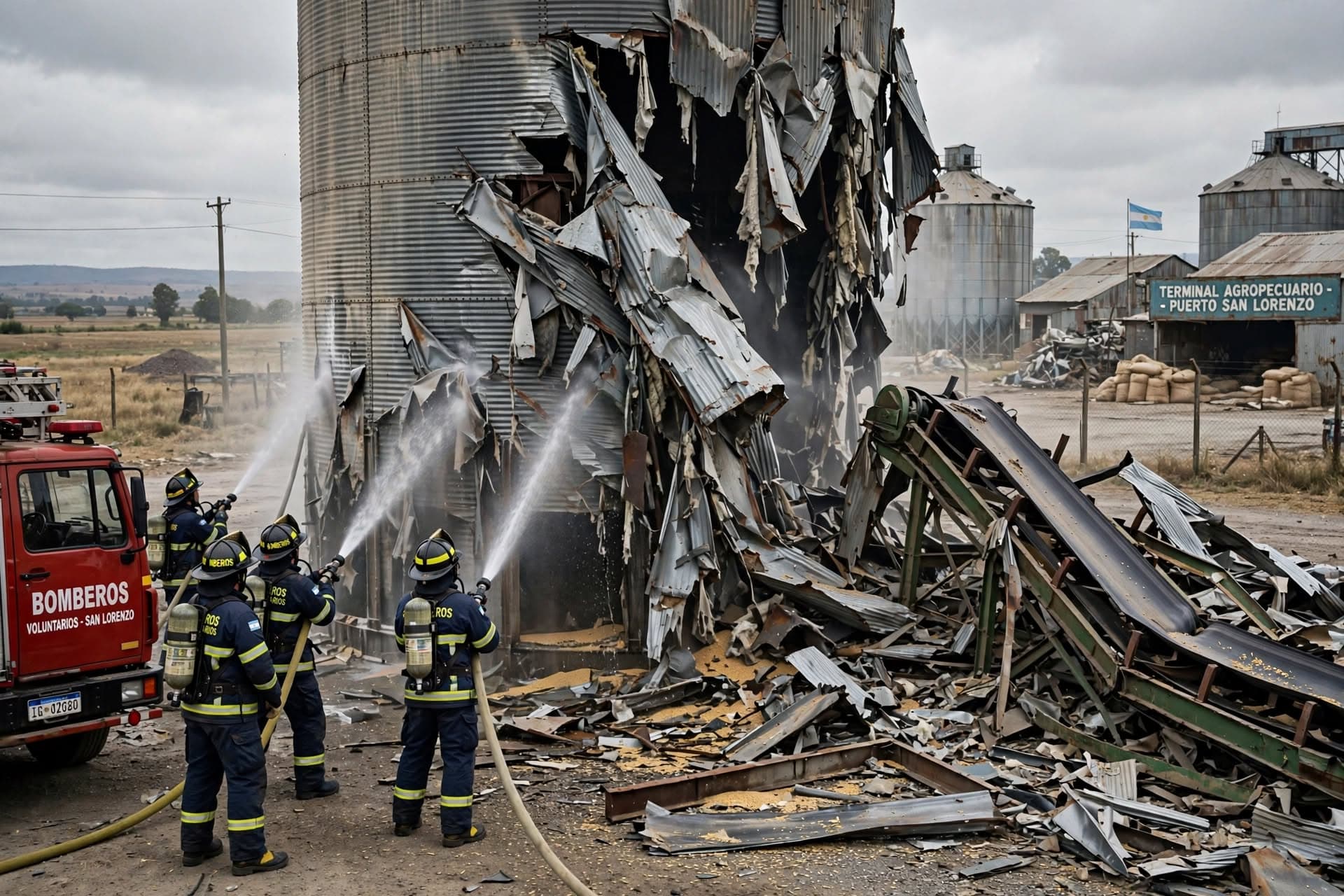 Grain Silo Blast Rocks Rosario Hub, Injuries Reported, Emergency Crews Rush To Contain Damage Grain Silo Blast Rocks Rosario Hub, Injuries Reported, Emergency Crews Rush To Contain Damage
