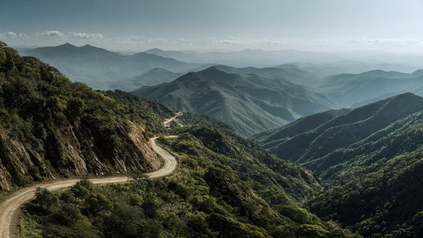 Between the Peak and the Field: A Meditation on the Road's Sudden, Violent Turn Between the Peak and the Field: A Meditation on the Road's Sudden, Violent Turn