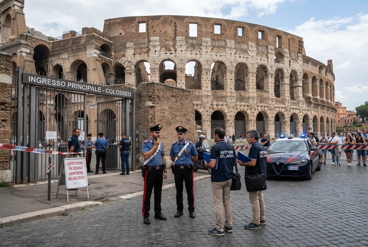 Colosseum Fatality in Rome: Construction Worker Falls to His Death During Cabling Installation Colosseum Fatality in Rome: Construction Worker Falls to His Death During Cabling Installation