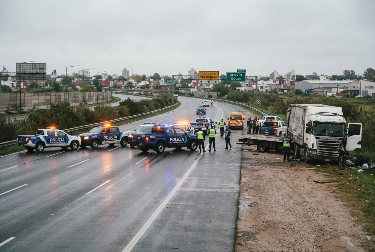 Ring Road Collision: Heavy Truck and Motorcycle Crash on Buenos Aires Bypass Kills Rider Ring Road Collision: Heavy Truck and Motorcycle Crash on Buenos Aires Bypass Kills Rider