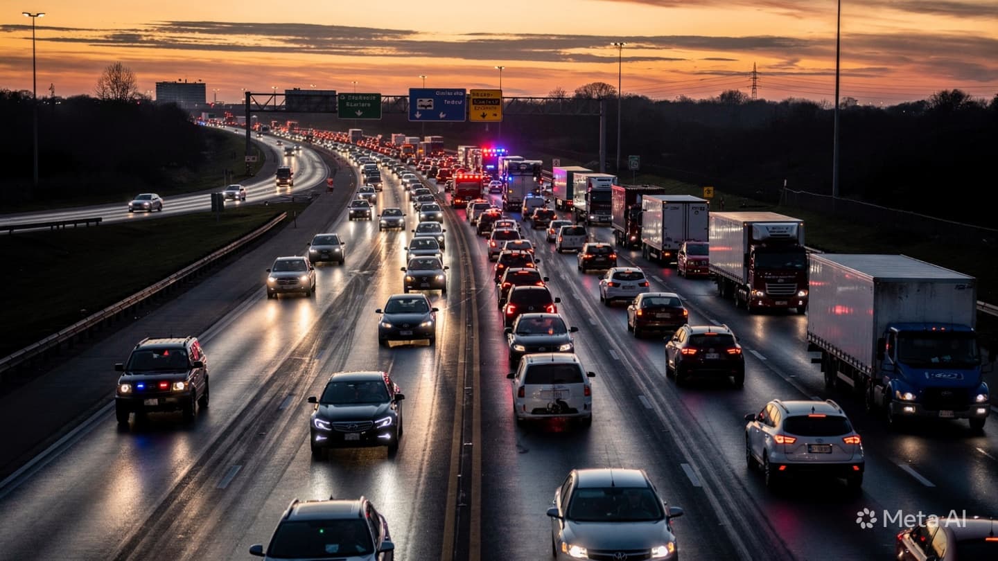 Where Paths Converge in Chaos: A Quiet Look at an Expressway Pileup Where Paths Converge in Chaos: A Quiet Look at an Expressway Pileup