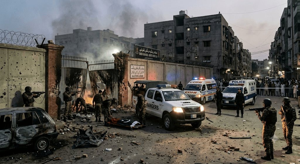Tragedy in Karachi: 3 Security Personnel Martyred After Thwarting Audacious Attack on Rangers Facility Tragedy in Karachi: 3 Security Personnel Martyred After Thwarting Audacious Attack on Rangers Facility