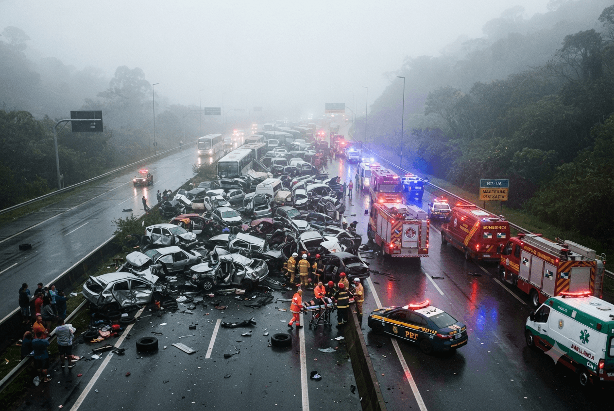 Dense Fog Collision: Three Fatalities Reported In Brazil Highway Pileup Near Major Transit Hub Dense Fog Collision: Three Fatalities Reported In Brazil Highway Pileup Near Major Transit Hub