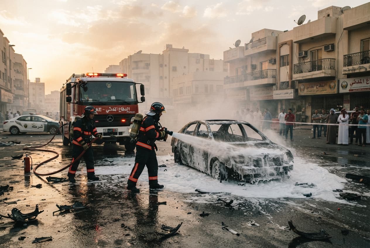 Fiery Crash Unfolds: Head-On Collision Between Two Sedans Ignites Fuel Fire on Coastal Route Fiery Crash Unfolds: Head-On Collision Between Two Sedans Ignites Fuel Fire on Coastal Route