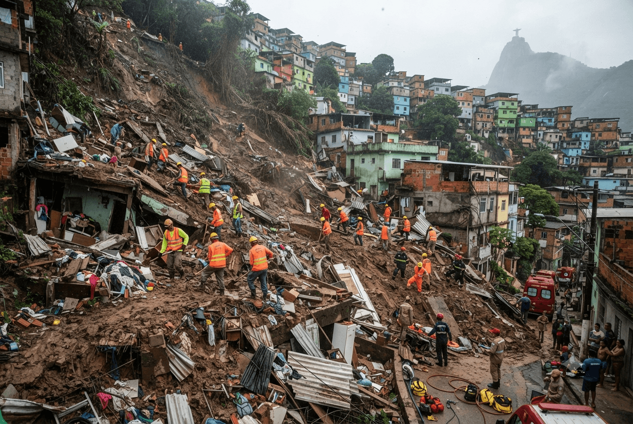 Deadly Landslide in Brazil: Severe Rains Claim Lives Across Rio de Janeiro Outskirts This Friday Deadly Landslide in Brazil: Severe Rains Claim Lives Across Rio de Janeiro Outskirts This Friday