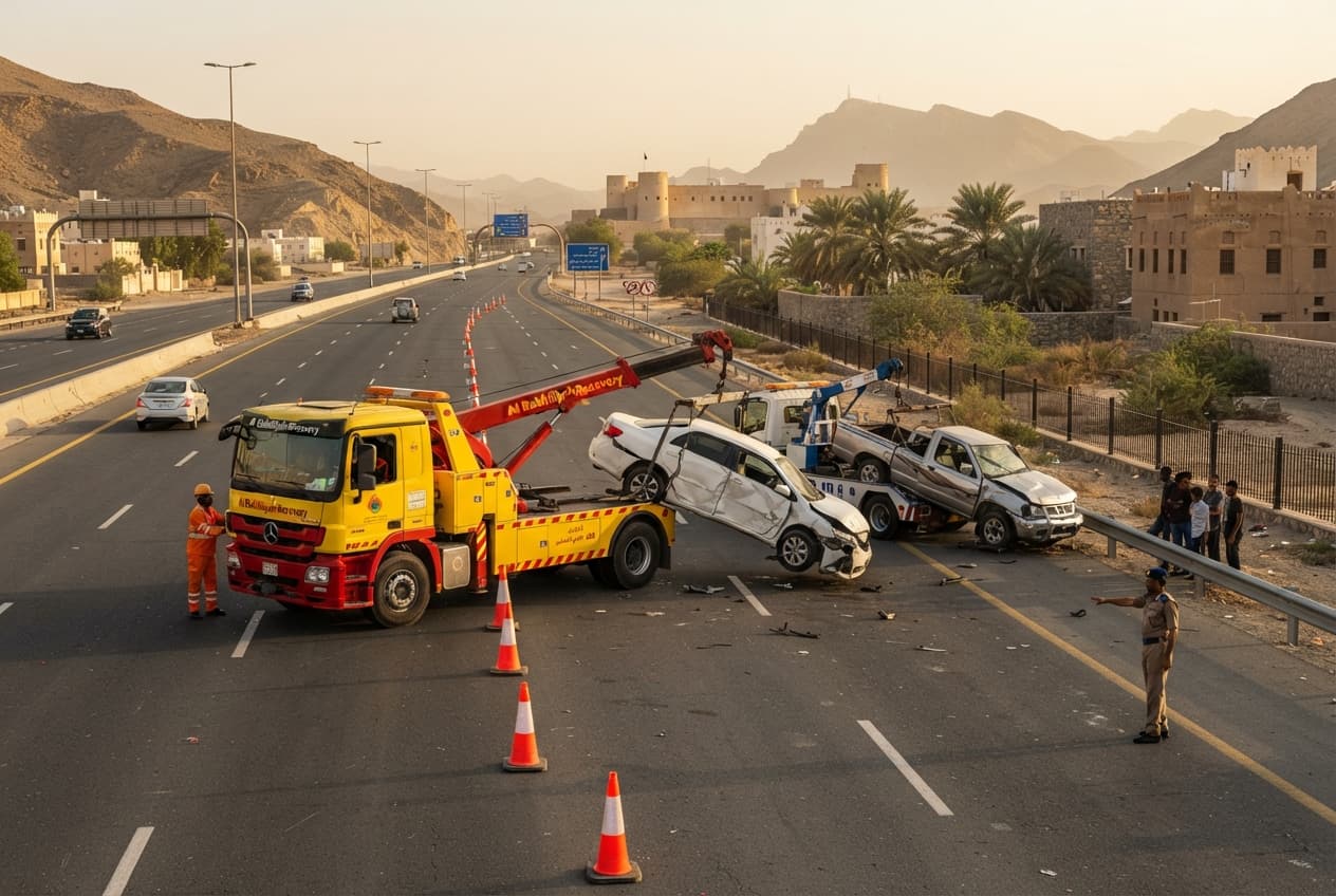 Nizwa Highway Tragedy: Three Dead Following Violent Car Collision On Busy Omani Transit Route Nizwa Highway Tragedy: Three Dead Following Violent Car Collision On Busy Omani Transit Route