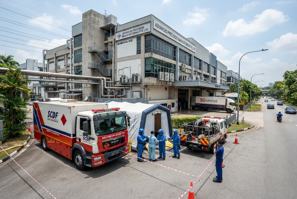 Plant Disaster: Lethal Gas Exposure Kills Worker and Triggers Evacuation at Tuas Factory Plant Disaster: Lethal Gas Exposure Kills Worker and Triggers Evacuation at Tuas Factory