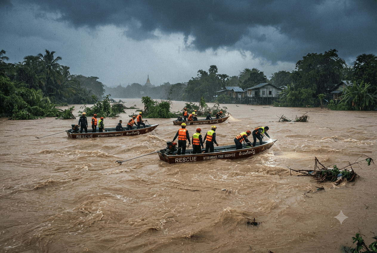 River Disaster: Passenger Ferry Sinks In Ayeyarwady River Amid Fierce Monsoon Currents River Disaster: Passenger Ferry Sinks In Ayeyarwady River Amid Fierce Monsoon Currents