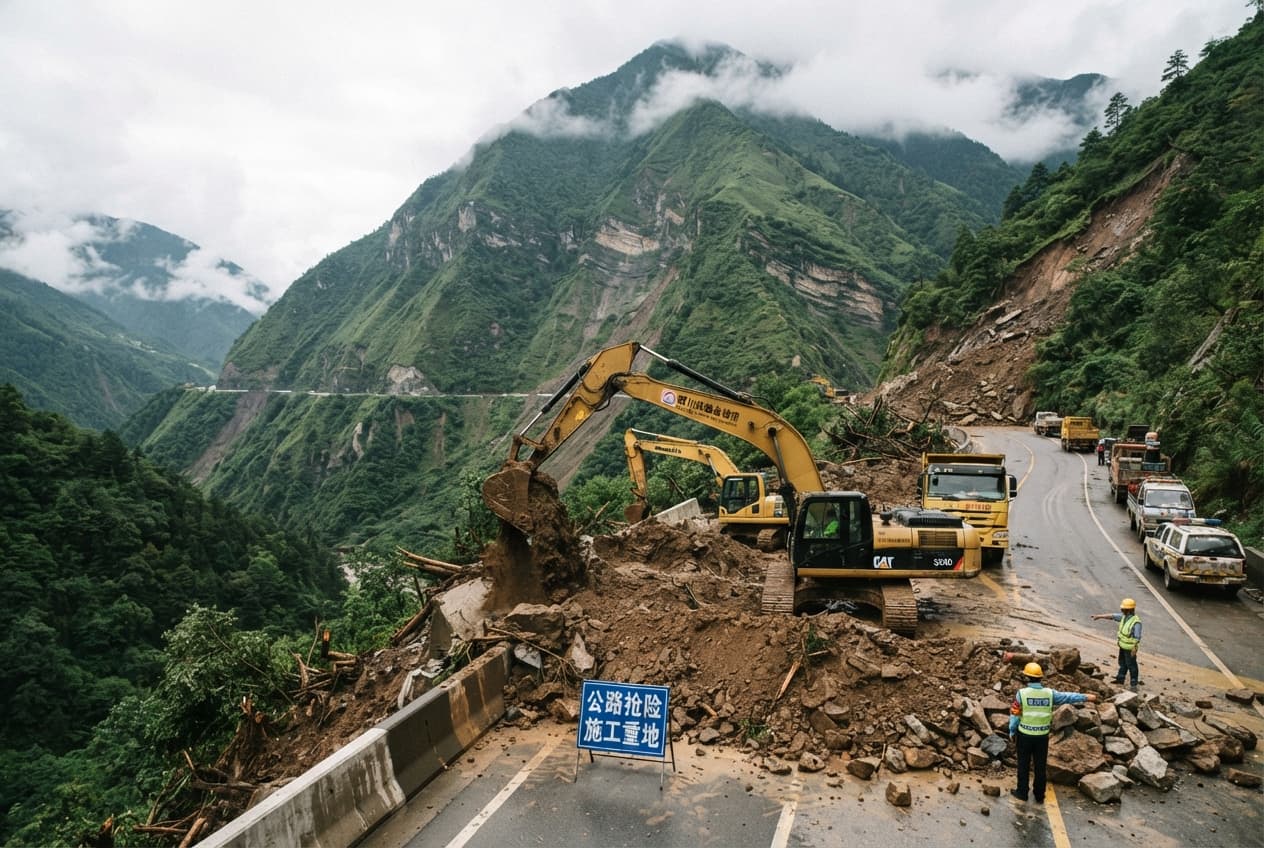Storm Front Devastation, Sichuan Province Confirms Four Dead After Massive Mountain Mudslides Storm Front Devastation, Sichuan Province Confirms Four Dead After Massive Mountain Mudslides