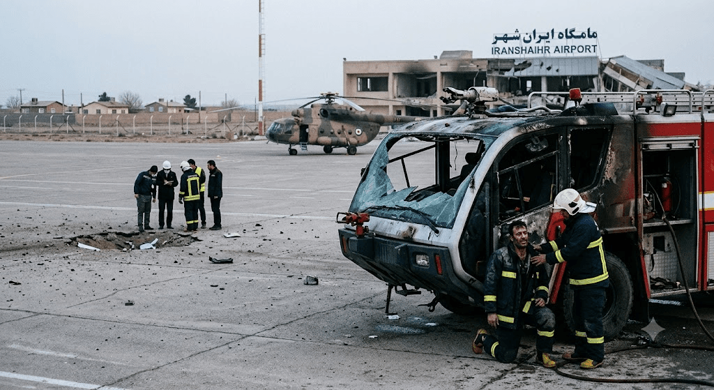 Tragedy at Iranshahr Airport: Firefighter Killed in Sudden Attack Tragedy at Iranshahr Airport: Firefighter Killed in Sudden Attack