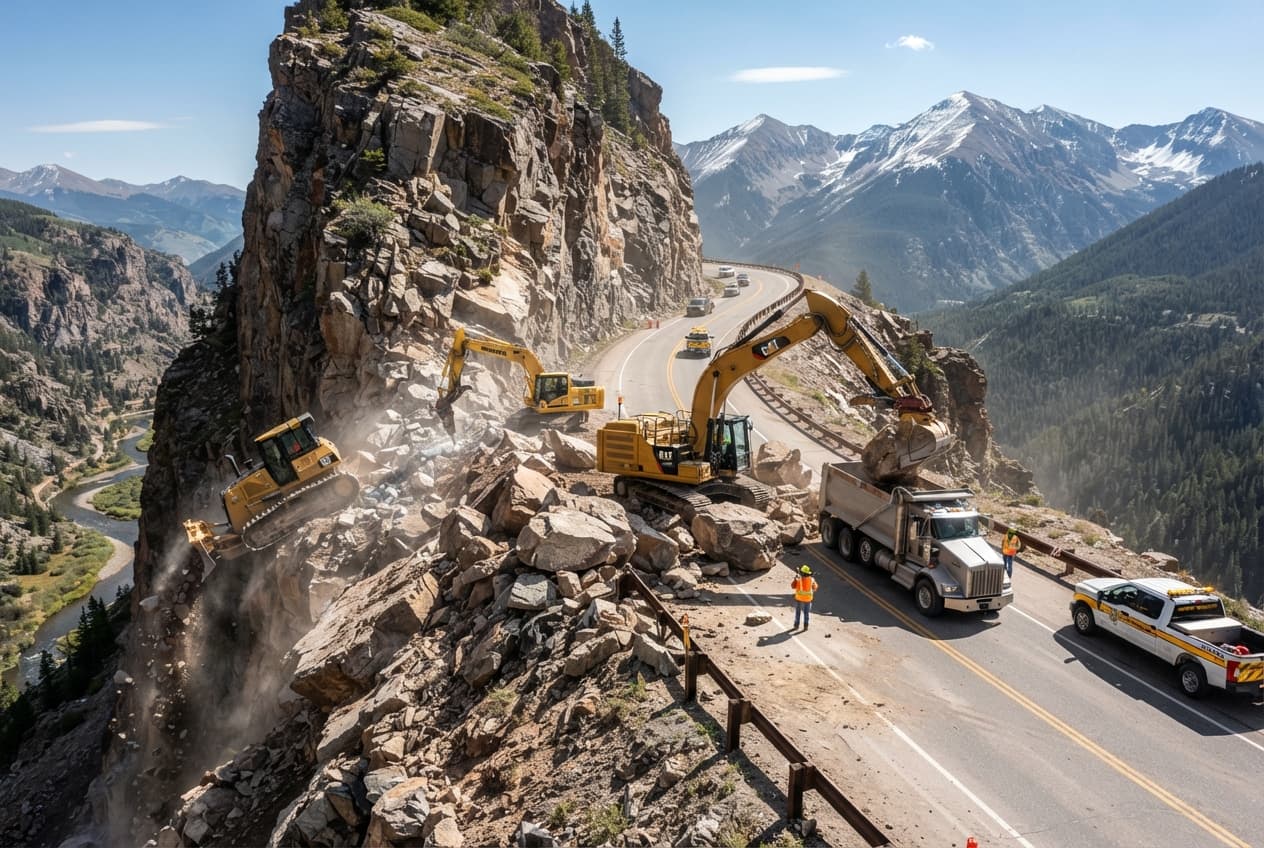 Kangding Mountain Highway: Sudden Rockfall Collapse Demolishes Passing Minibus and Causes Fatalities Kangding Mountain Highway: Sudden Rockfall Collapse Demolishes Passing Minibus and Causes Fatalities