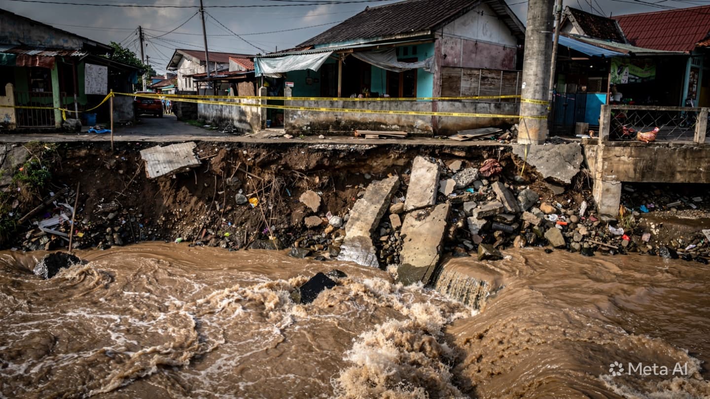 Makassar Riverbank Collapse: Four Children Drown Following Severe Monsoon Cloudburst in City Makassar Riverbank Collapse: Four Children Drown Following Severe Monsoon Cloudburst in City