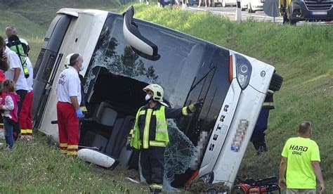 Driver in Custody After Hungarian Bus Crash Kills 12 and Injures at Least 10 Driver in Custody After Hungarian Bus Crash Kills 12 and Injures at Least 10