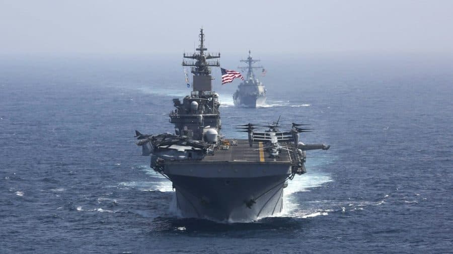U.S. Forces Shoot Down Iranian Drone Near American Warship U.S. Forces Shoot Down Iranian Drone Near American Warship