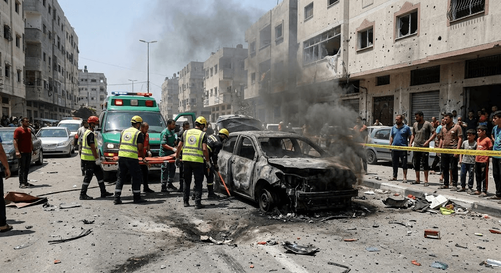 Fatal Israeli Air Strike Hits Vehicle in Gaza, Leaving Two Dead Fatal Israeli Air Strike Hits Vehicle in Gaza, Leaving Two Dead
