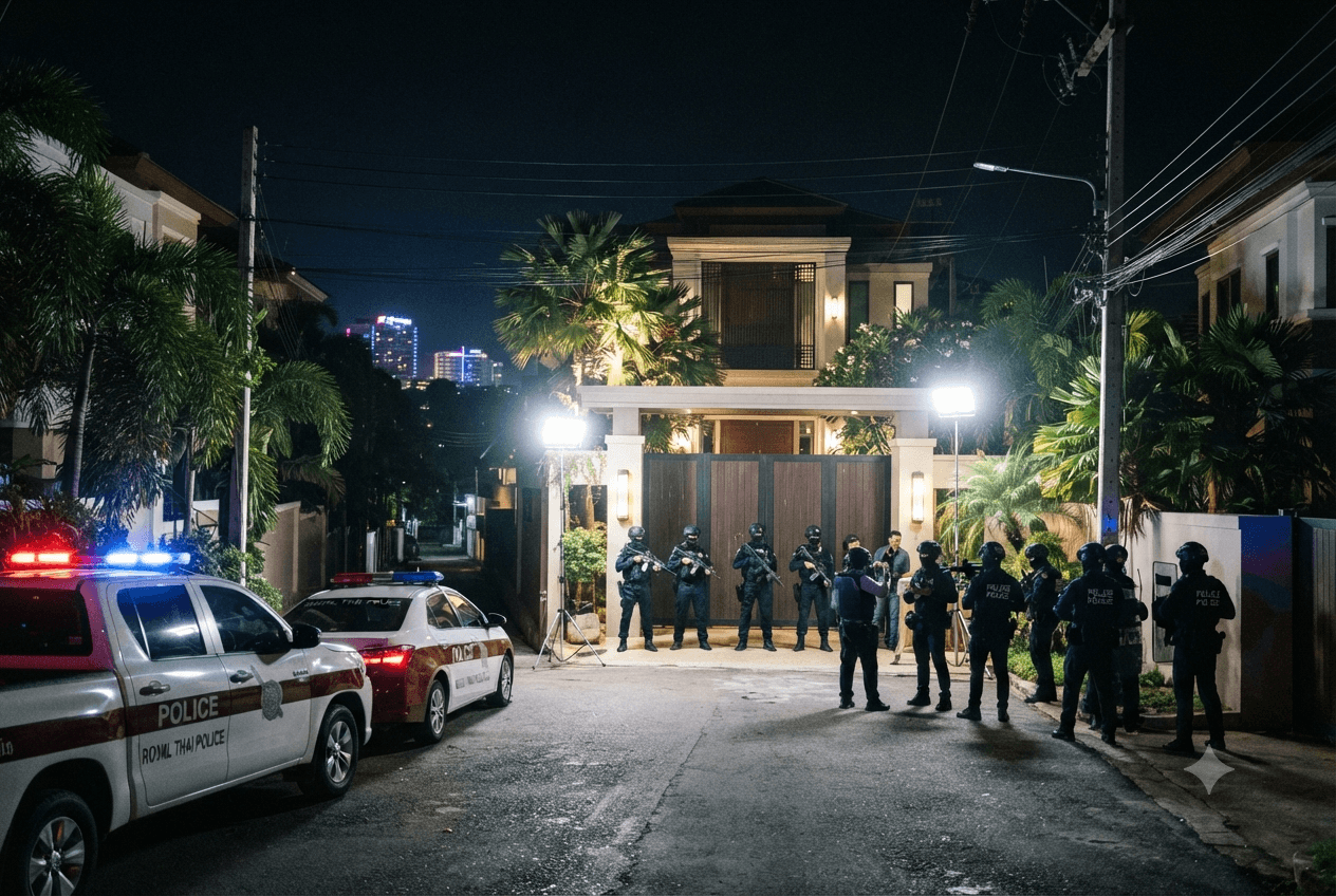 Violence In Pattaya: One Person Shot Following Police Raid On Hidden Illegal Gambling Operation Violence In Pattaya: One Person Shot Following Police Raid On Hidden Illegal Gambling Operation