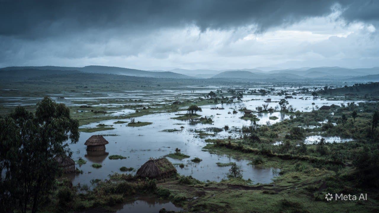 When Rivers Erase the Earth, Shadows Fall Silently Across the Southern Foothills When Rivers Erase the Earth, Shadows Fall Silently Across the Southern Foothills