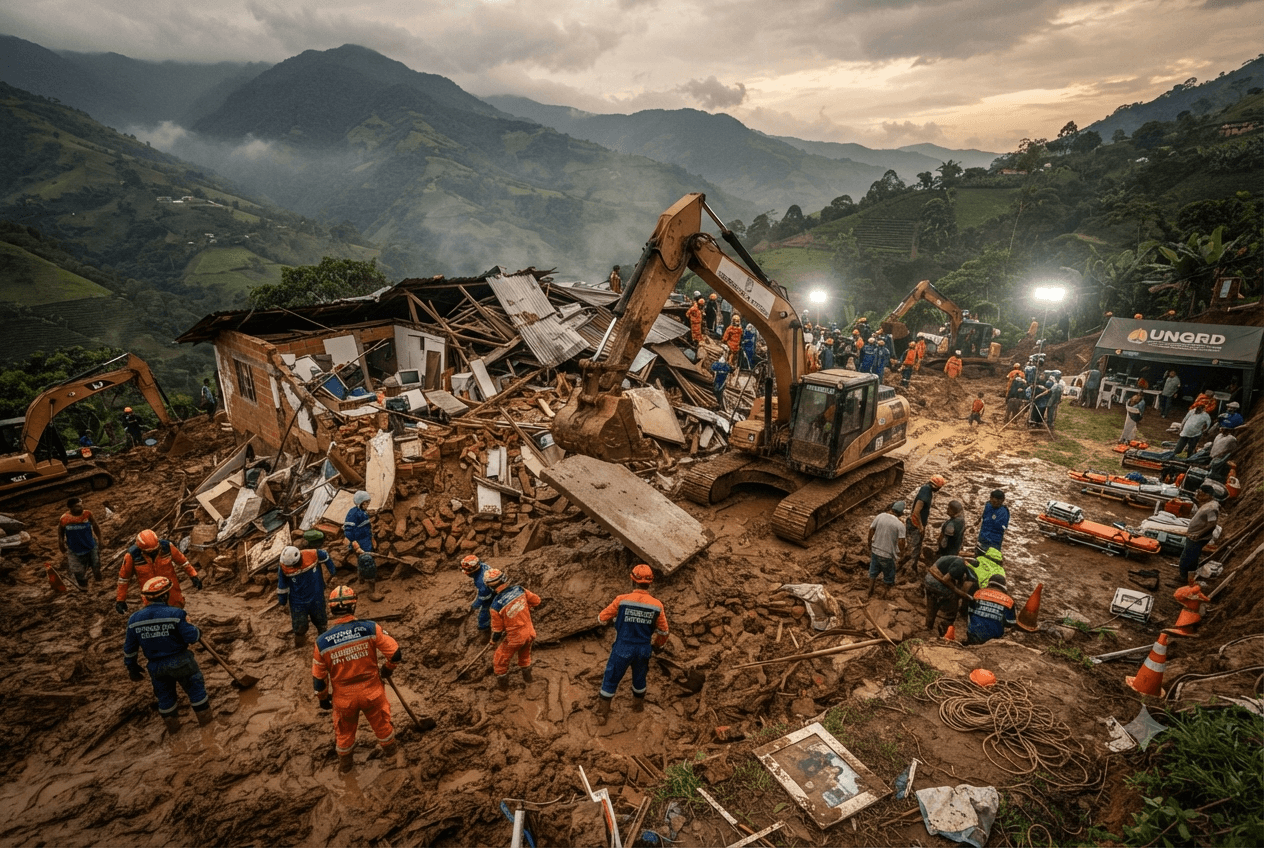 Rural Disaster: Catastrophic Landslide Destroys Mountain Housing in Antioquia, Killing Six Family Members Rural Disaster: Catastrophic Landslide Destroys Mountain Housing in Antioquia, Killing Six Family Members