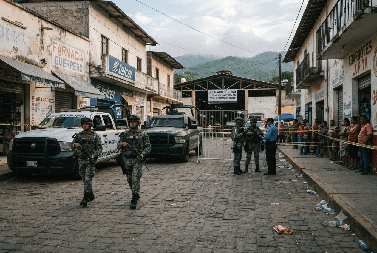 Guerrero Market Shootout: Cartel Gunbattle Leaves Four Dead and Six Injured in Mexico Guerrero Market Shootout: Cartel Gunbattle Leaves Four Dead and Six Injured in Mexico