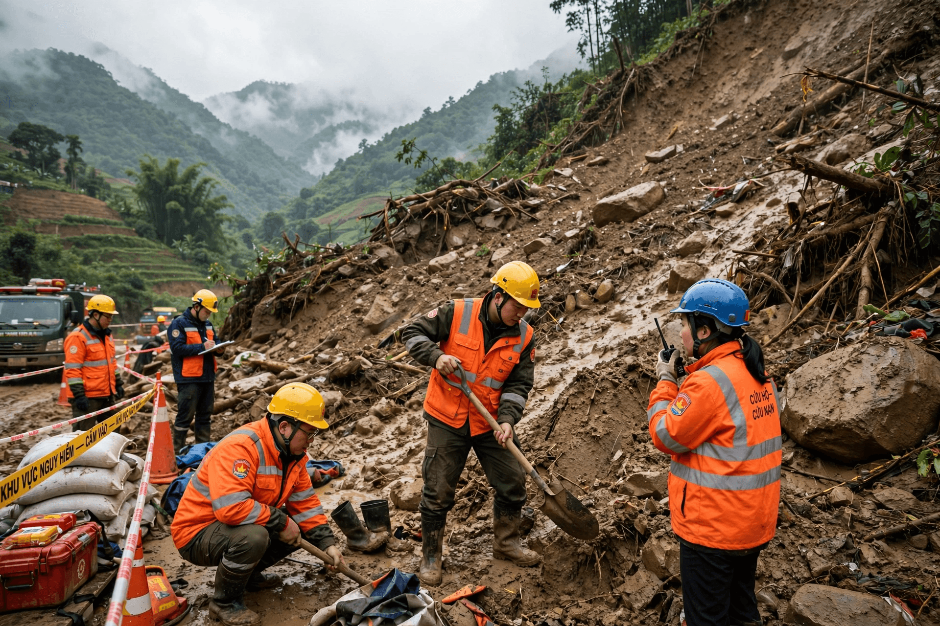 Ha Giang Slope Collapse: Two Workers Dead After Torrential Rains Destabilize Northern Mountainous Terrain Ha Giang Slope Collapse: Two Workers Dead After Torrential Rains Destabilize Northern Mountainous Terrain
