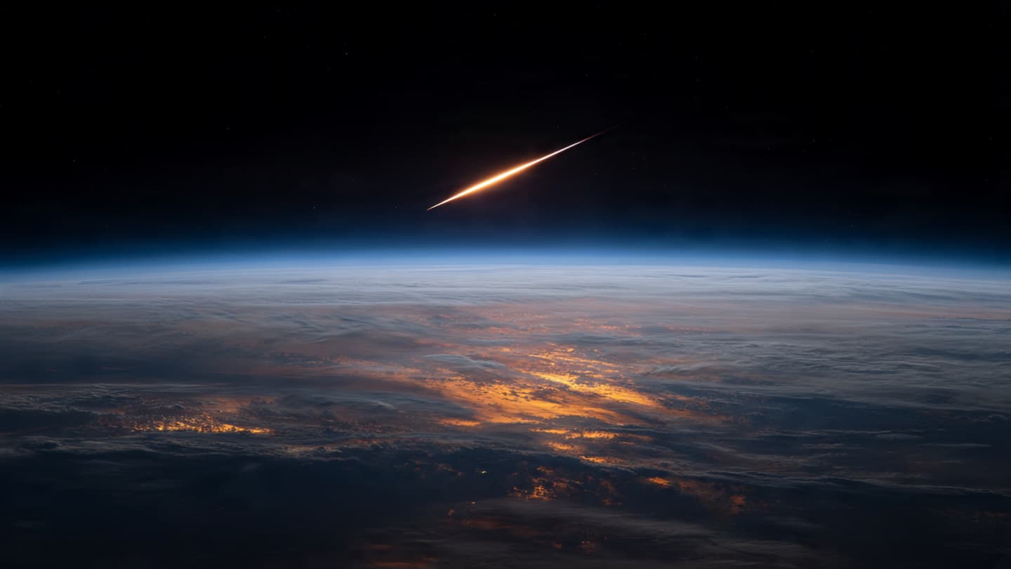 An Astronaut Captured a Fireball That Lit the Atmosphere From Orbit An Astronaut Captured a Fireball That Lit the Atmosphere From Orbit