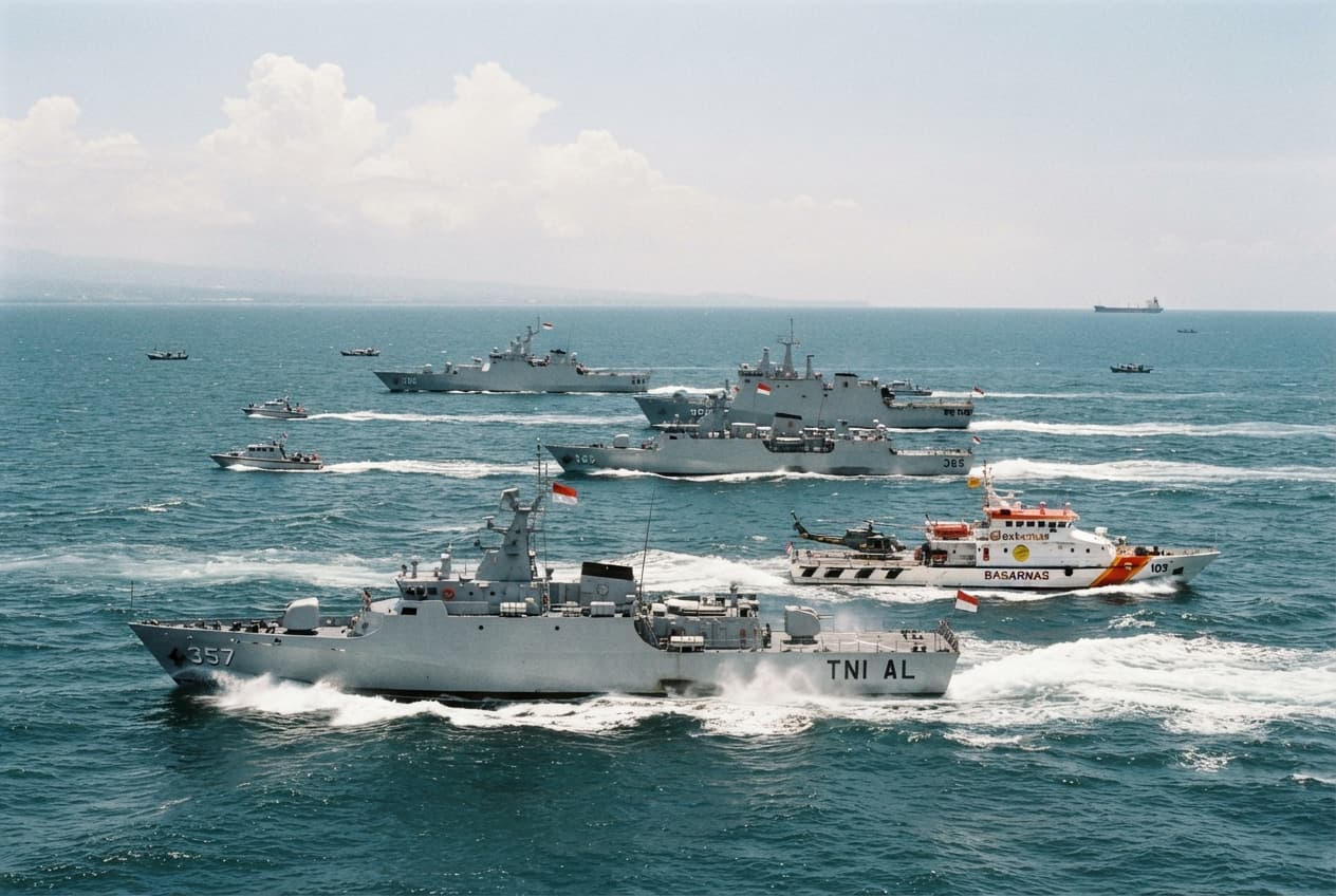 Massive Search Operation: Indonesian SAR Deploys Warships and Aircraft to Find 129 Missing Ferry Passengers Massive Search Operation: Indonesian SAR Deploys Warships and Aircraft to Find 129 Missing Ferry Passengers