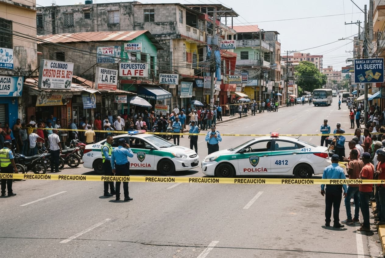 Santo Domingo, Dominican Republic: Fatal Collision Between Motorcycle and Truck on City Street Leaves Two Dead Santo Domingo, Dominican Republic: Fatal Collision Between Motorcycle and Truck on City Street Leaves Two Dead